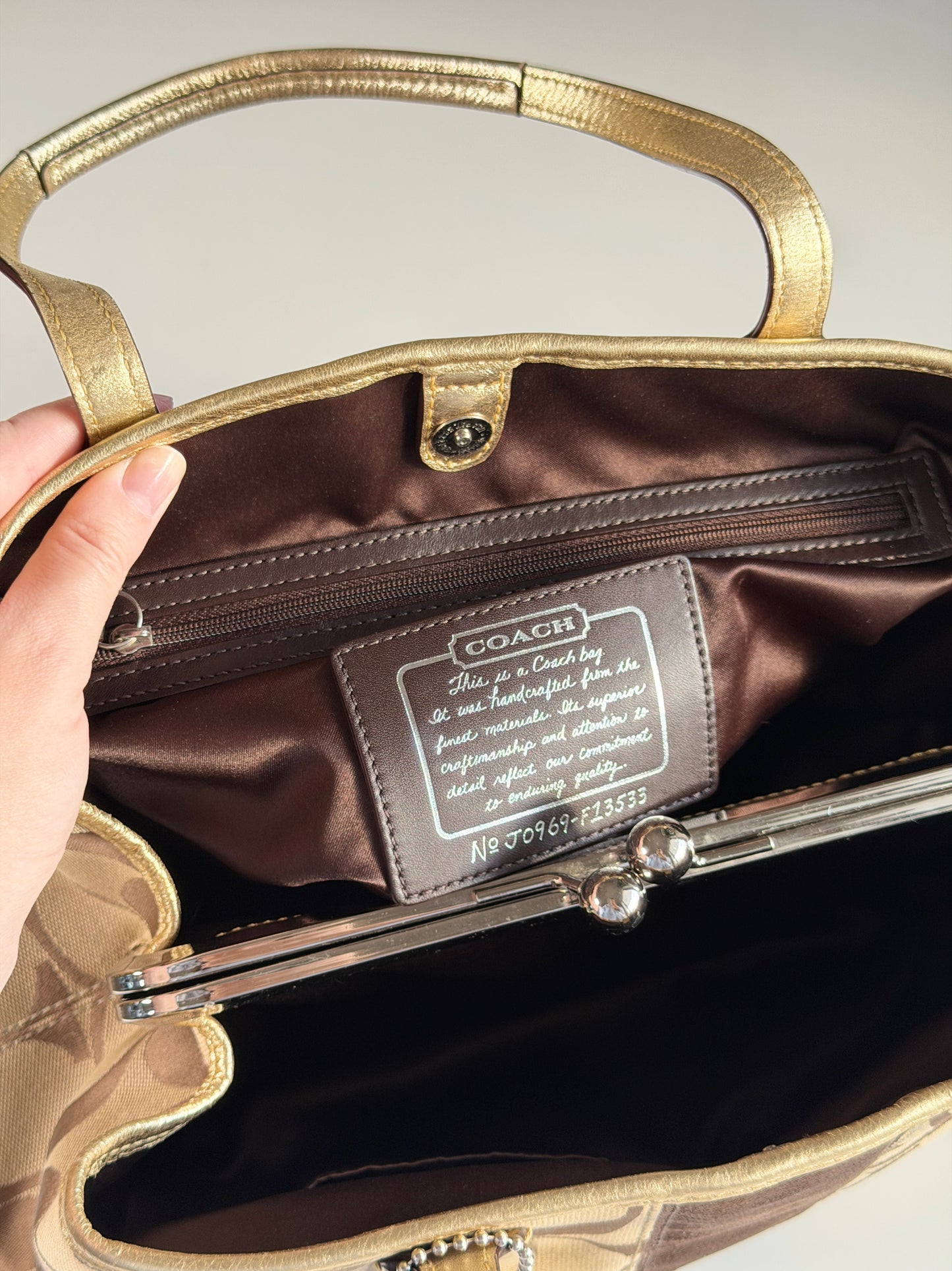 Vintage authentic Coach tote bag