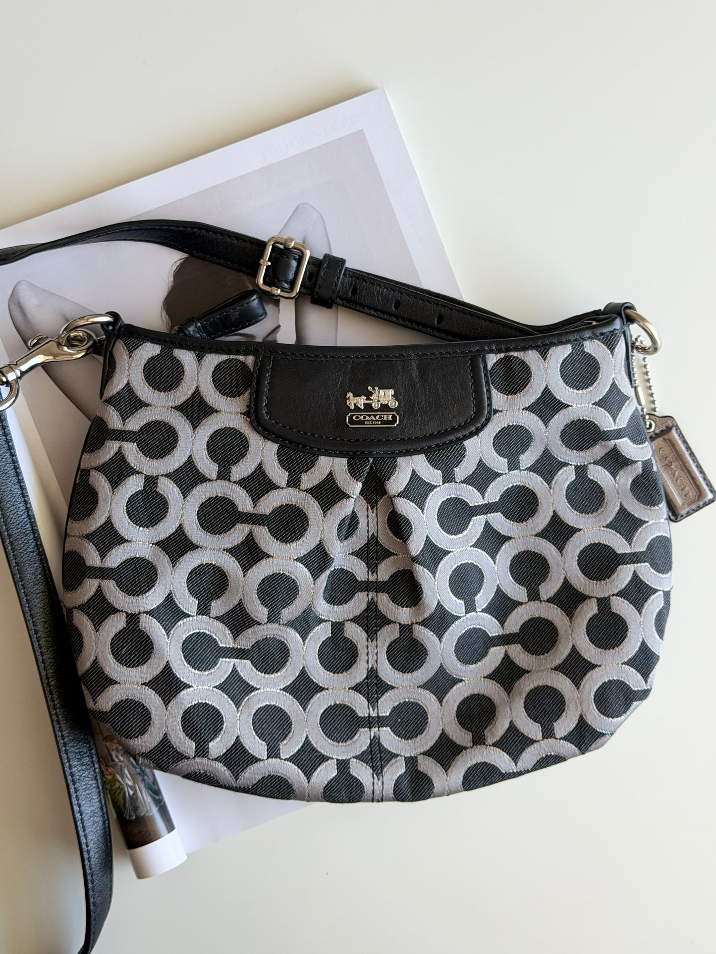 Vintage Coach Op Art crossbody bag