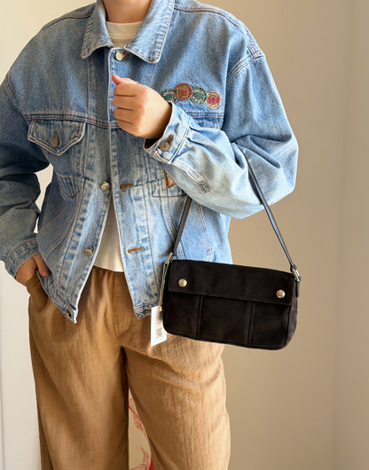 Vintage DKNY black monogram bag