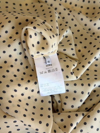 Authentic Valentino polka dot silk blouse
