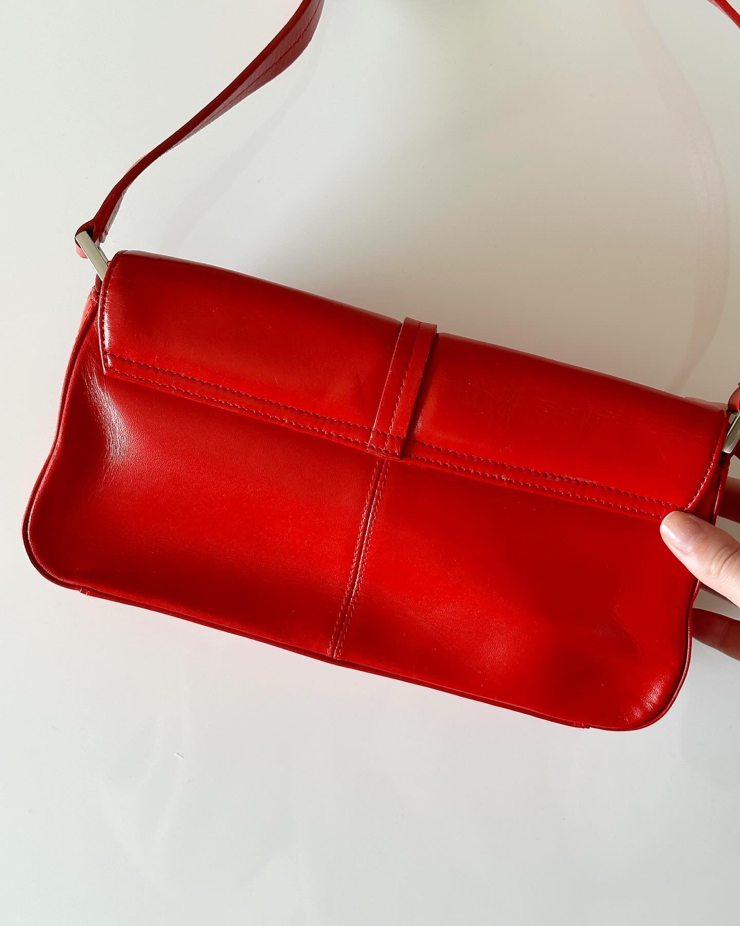 Beautiful vintage leather red bag ❤️