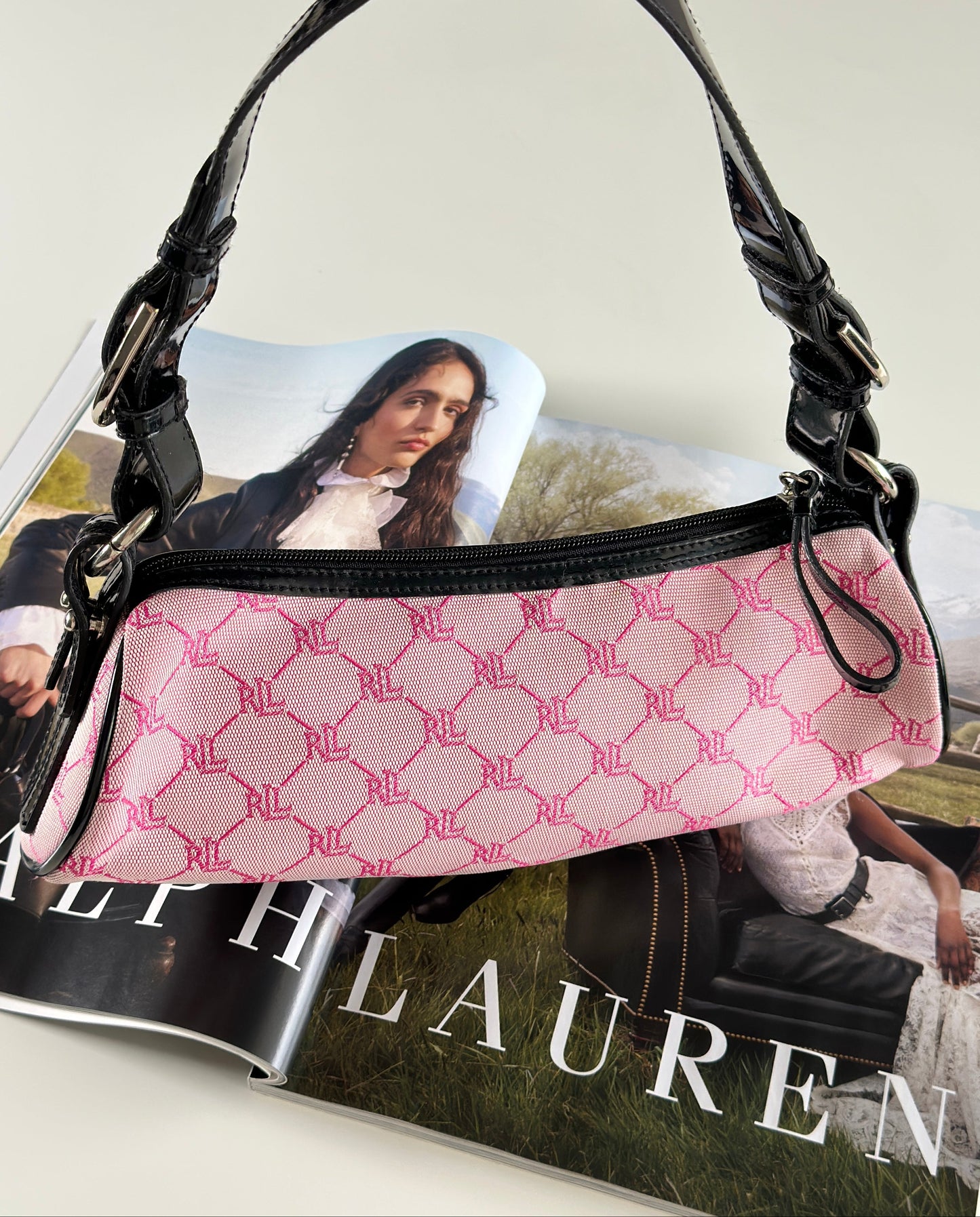 Charming vintage Ralph Lauren pink bag