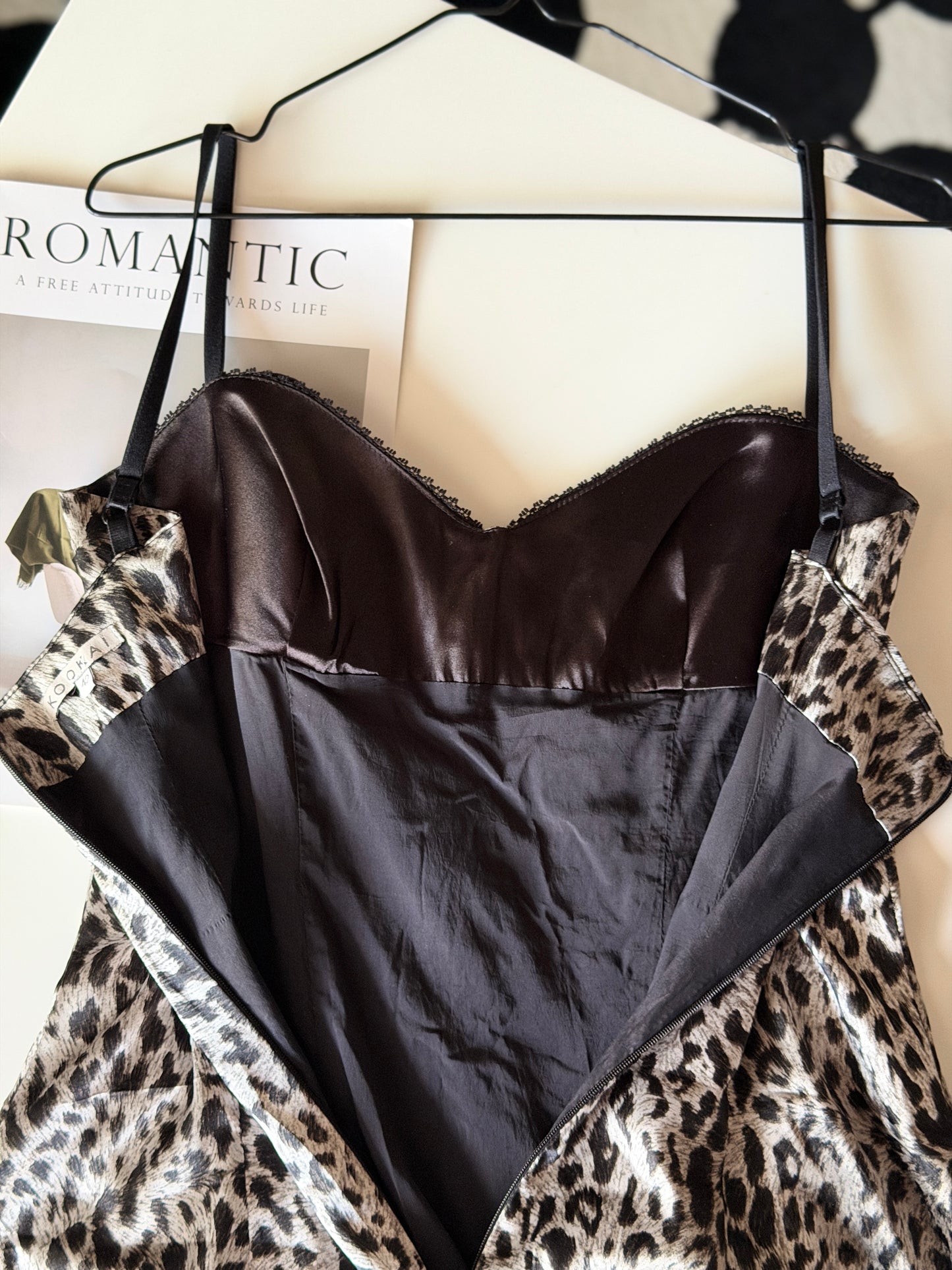 Chic Kookai slip satin leo dress