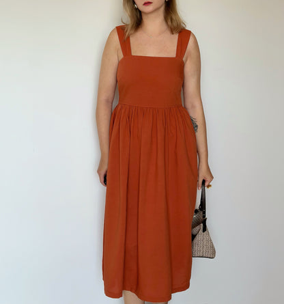 Amazing midi linen blend dress Uniqlo