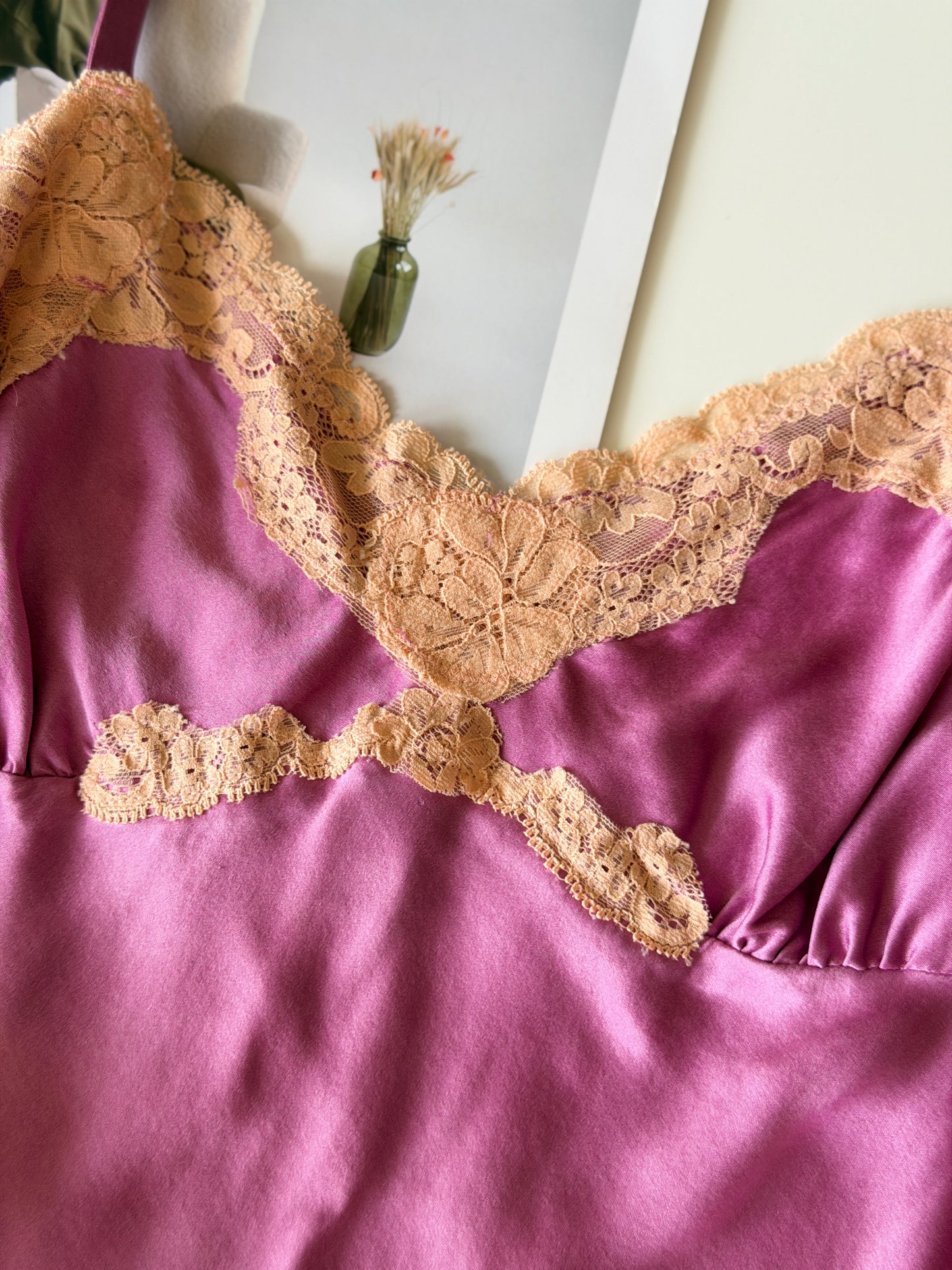 Vintage silk lace camisole