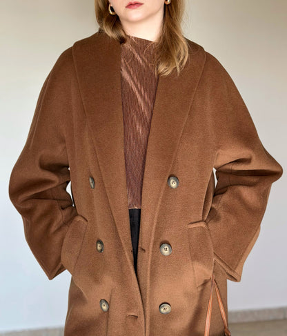 Elegant vintage wool-cashmere coat