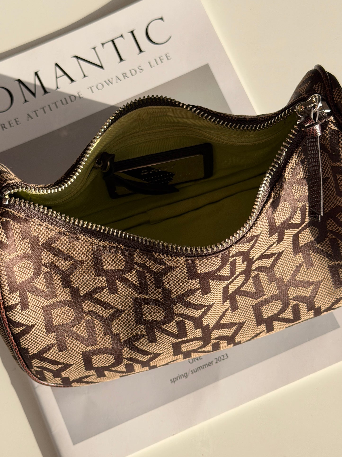 Lovely vintage DKNY brown bag