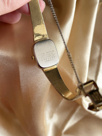 Timeless vintage gold-tone watch Citizen