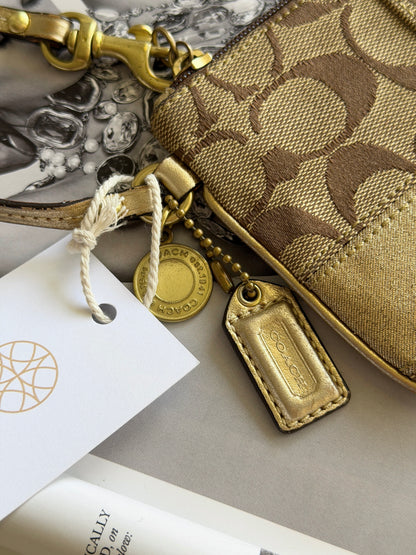 Vintage Coach mini wristlet