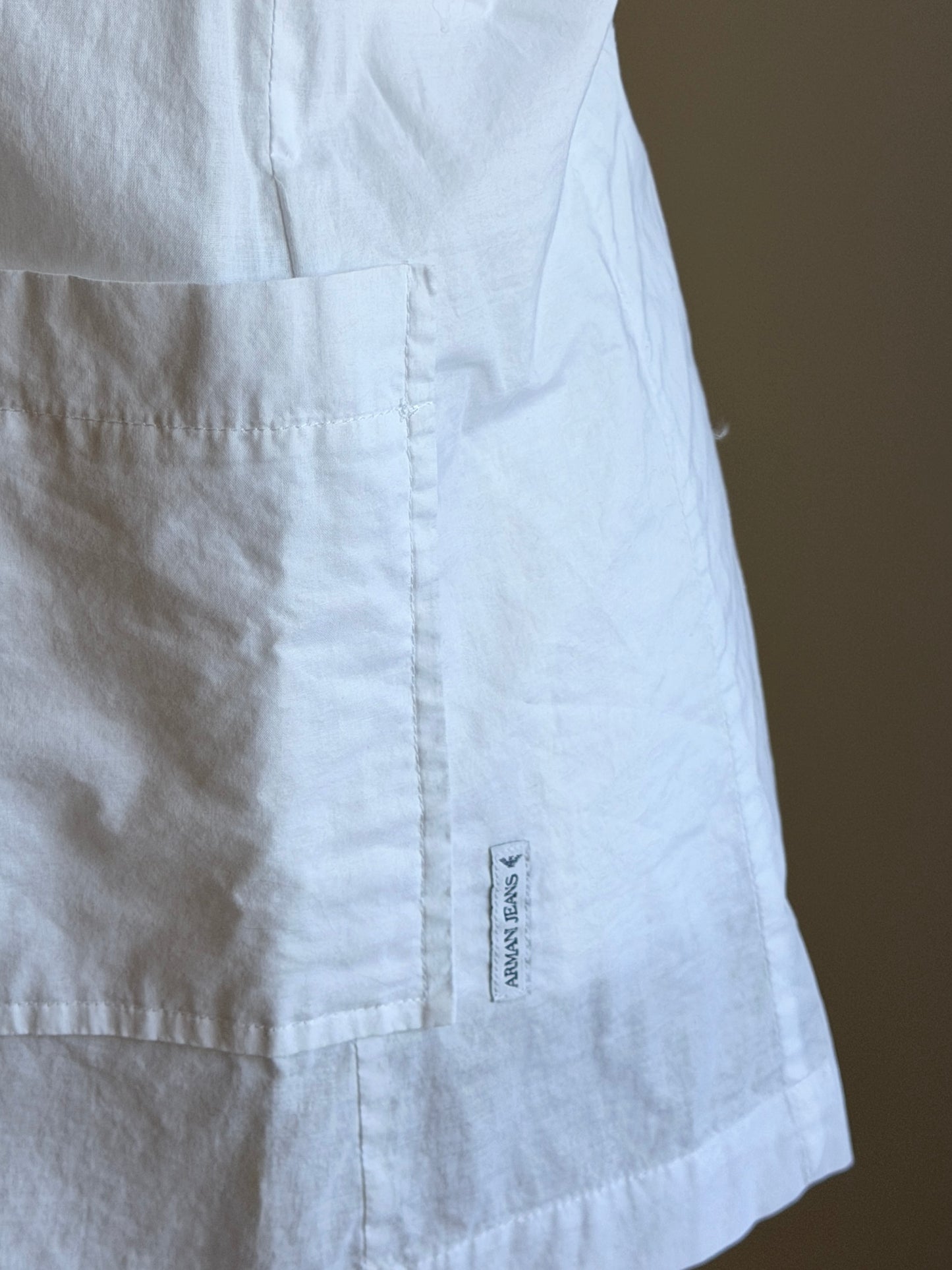 White Armani Jeans cotton blazer