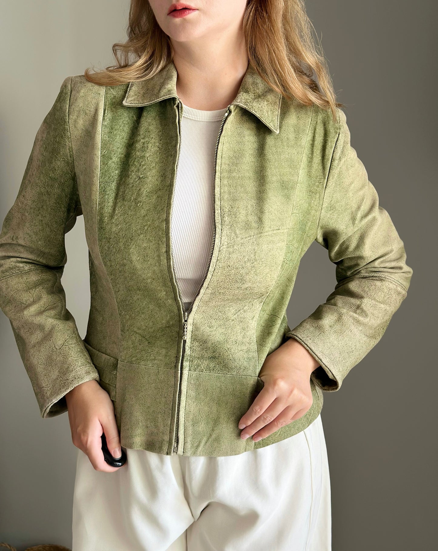 Amazing vintage distressed leather jacket