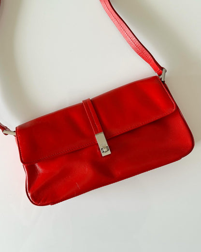 Beautiful vintage leather red bag ❤️