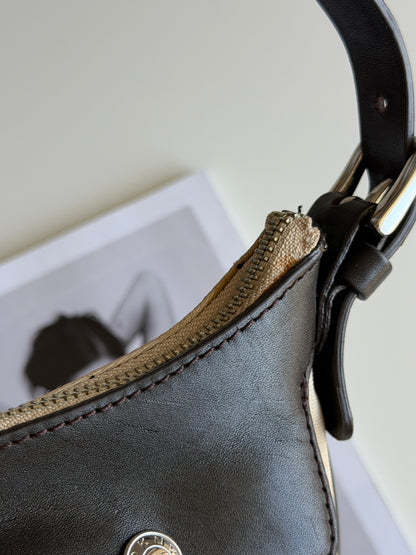 Vintage DKNY beige monogram mini bag