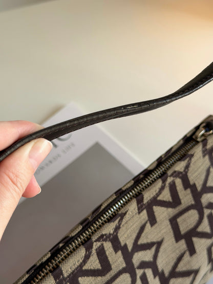 Lovely vintage DKNY shoulder bag with monogram print