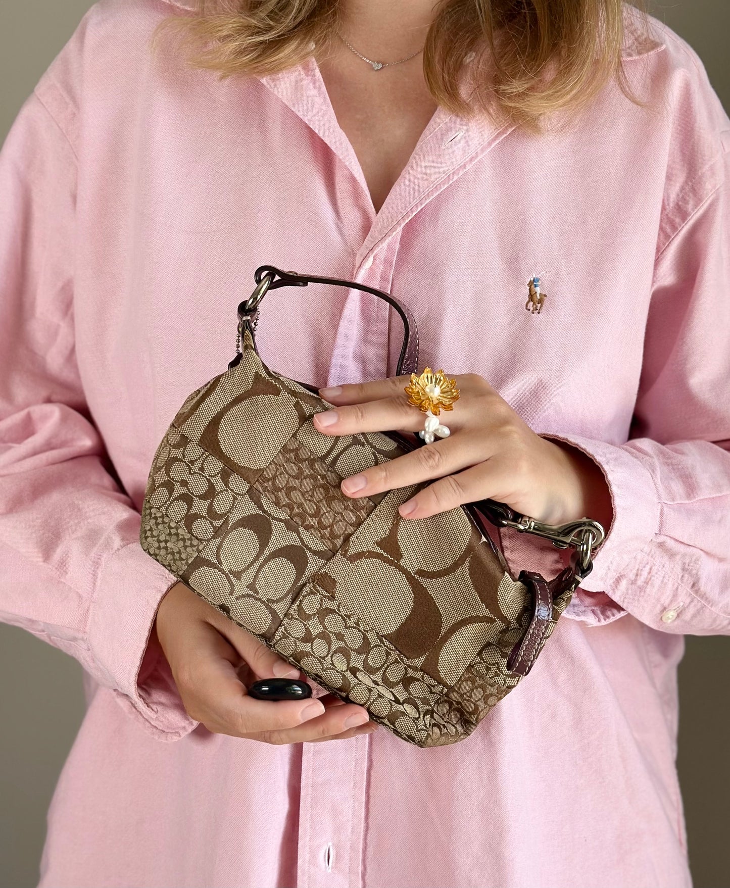 Authentic vintage Coach bag from the Signature Collection