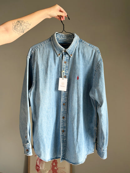 Classic vintage denim shirt by Polo Ralph Lauren