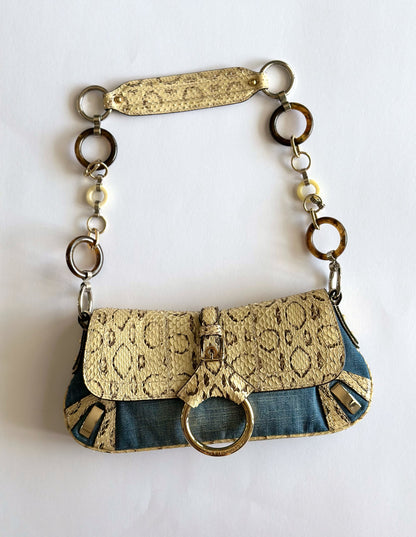 Vintage Dolce & Gabbana O-Ring baguette bag. SS 2005.