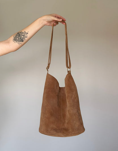 Lovely suede hobo bag La Redoute