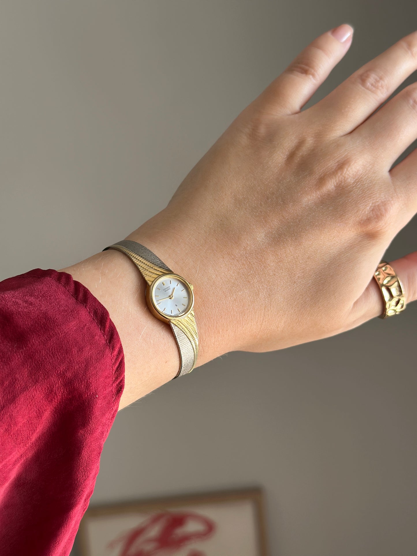 Stunning vintage two-tone watch Citizen