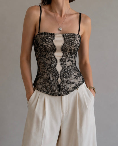 Lace corset top