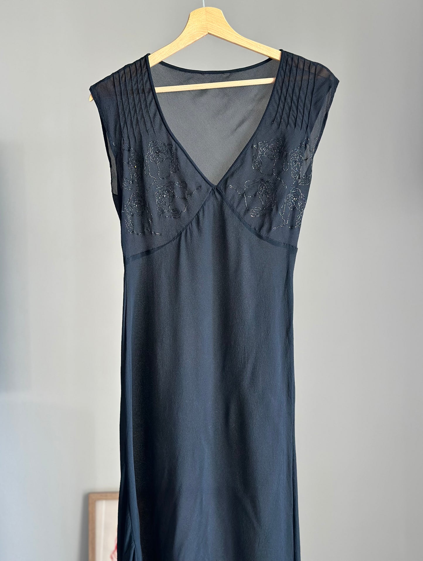 Vintage sheer midi dress from 90s