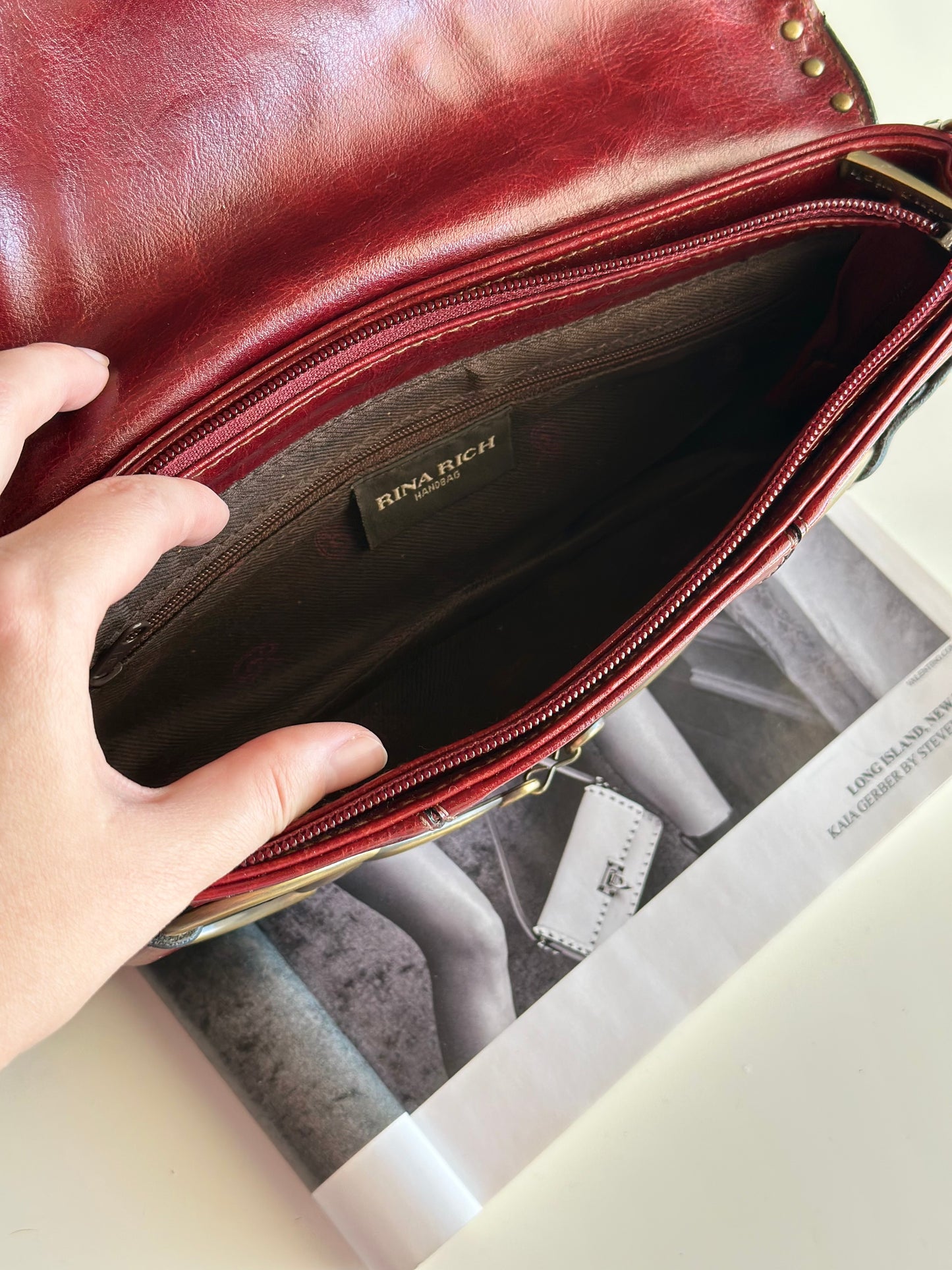 Incredible vintage shoulder bag by Rina Rich