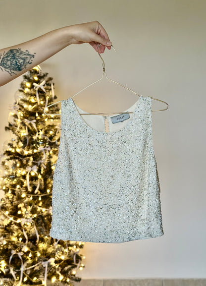 Beautiful vintage top with sequins by Coast