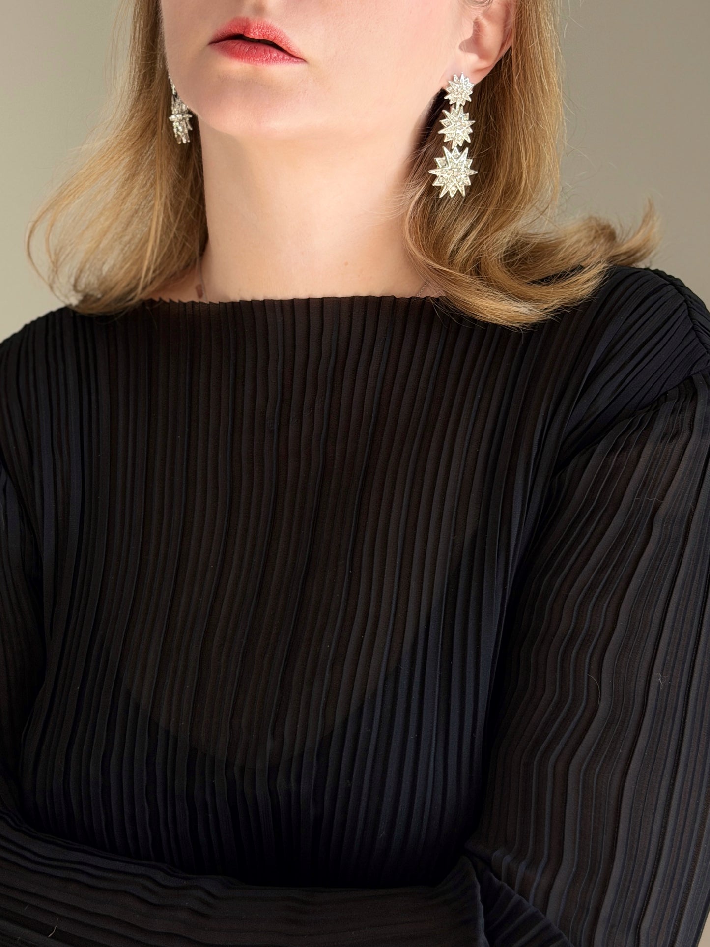 Dazzling vintage earrings