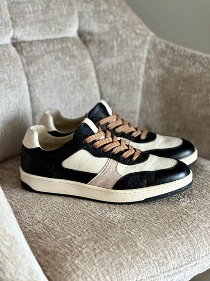 Leather trainers Massimo Dutti