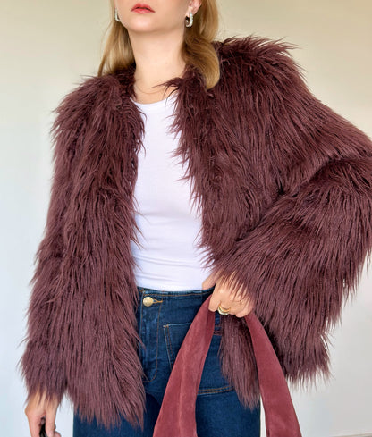 Stunning vintage faux fur jacket