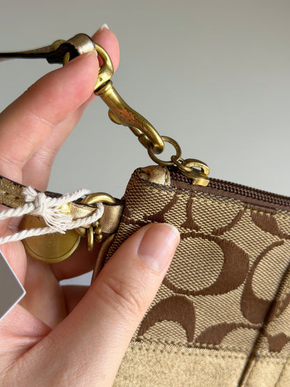 Vintage Coach mini wristlet