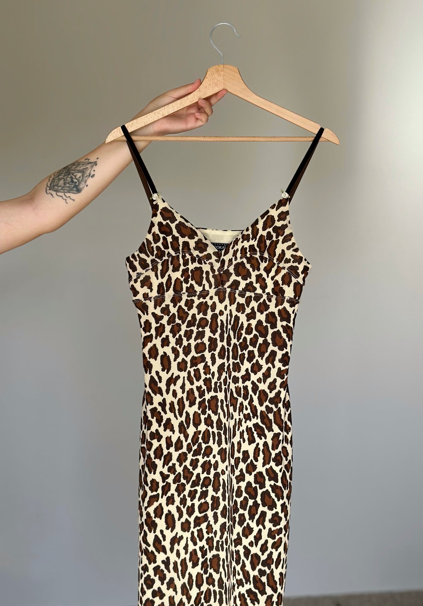 Amazing vintage animal print slip dress Kookaї (early 90s)