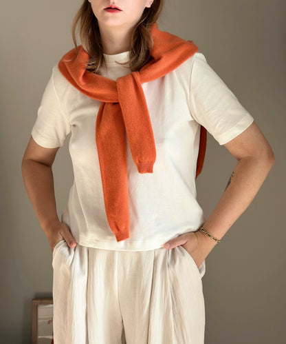 Vintage 100% cashmere orange sweater