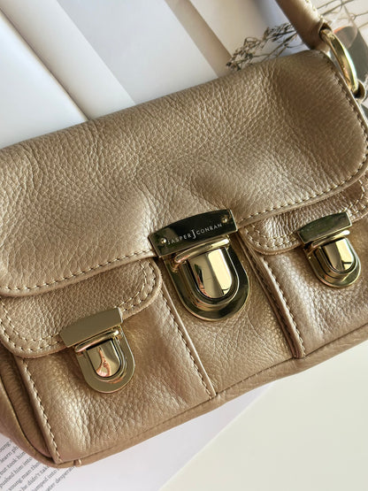 Chic mini leather bag from British designer Jasper Conran