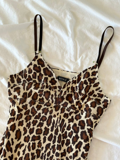 Amazing vintage animal print slip dress Kookaї (early 90s)