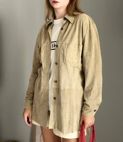 Vintage soft suede shirt by Madeleine