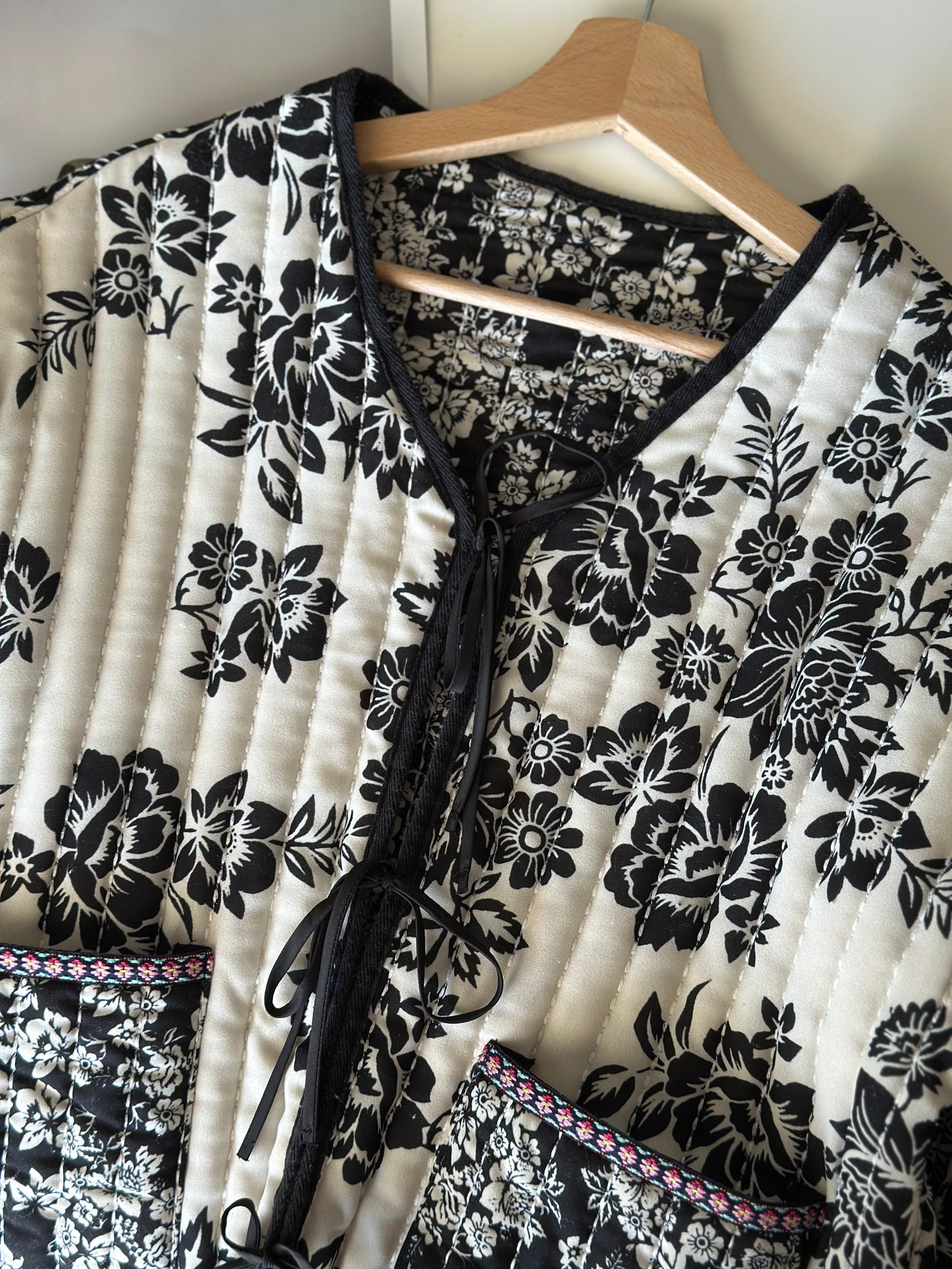 Standout quilted two-sided jacket