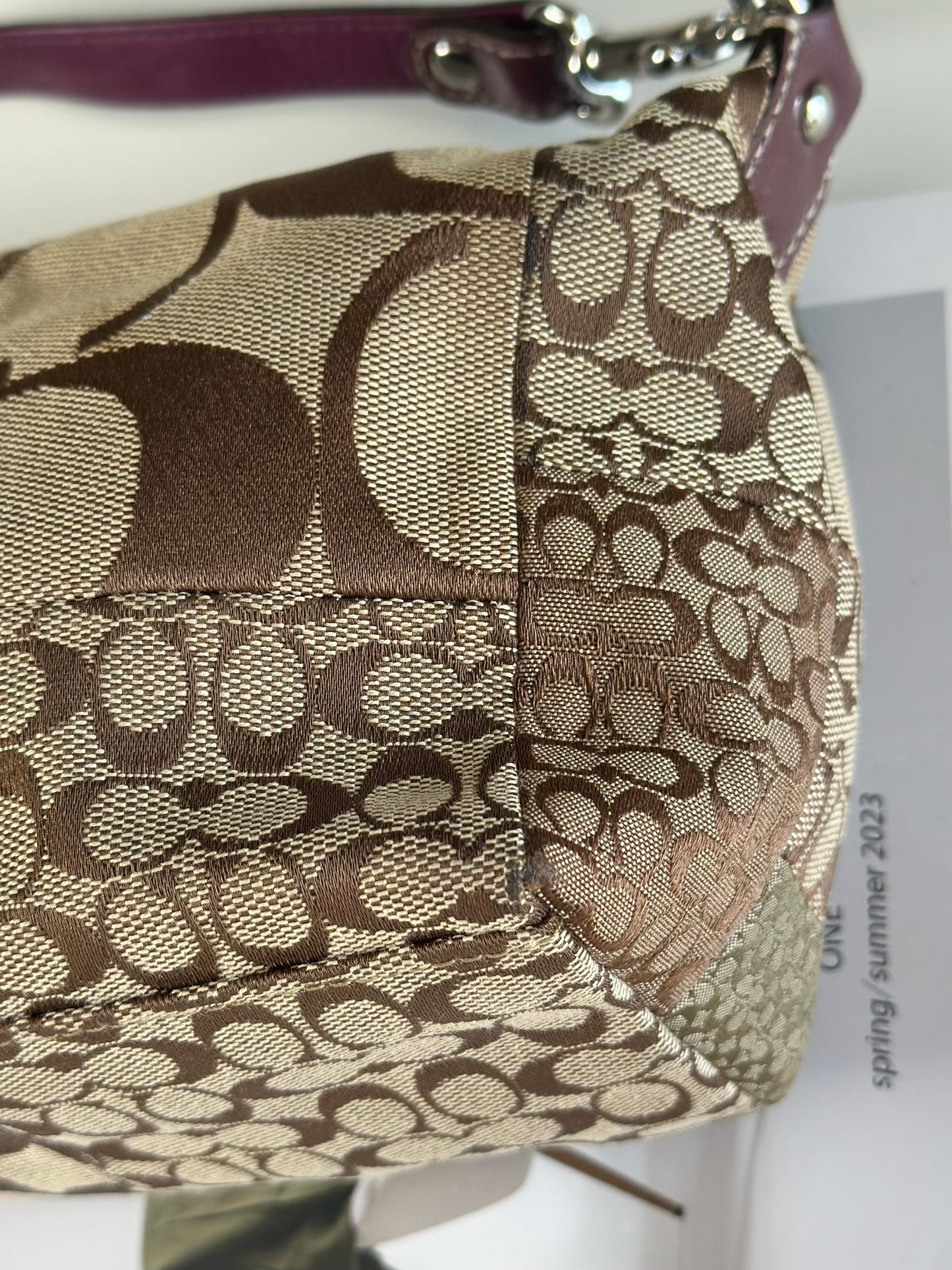 Authentic vintage Coach bag from the Signature Collection