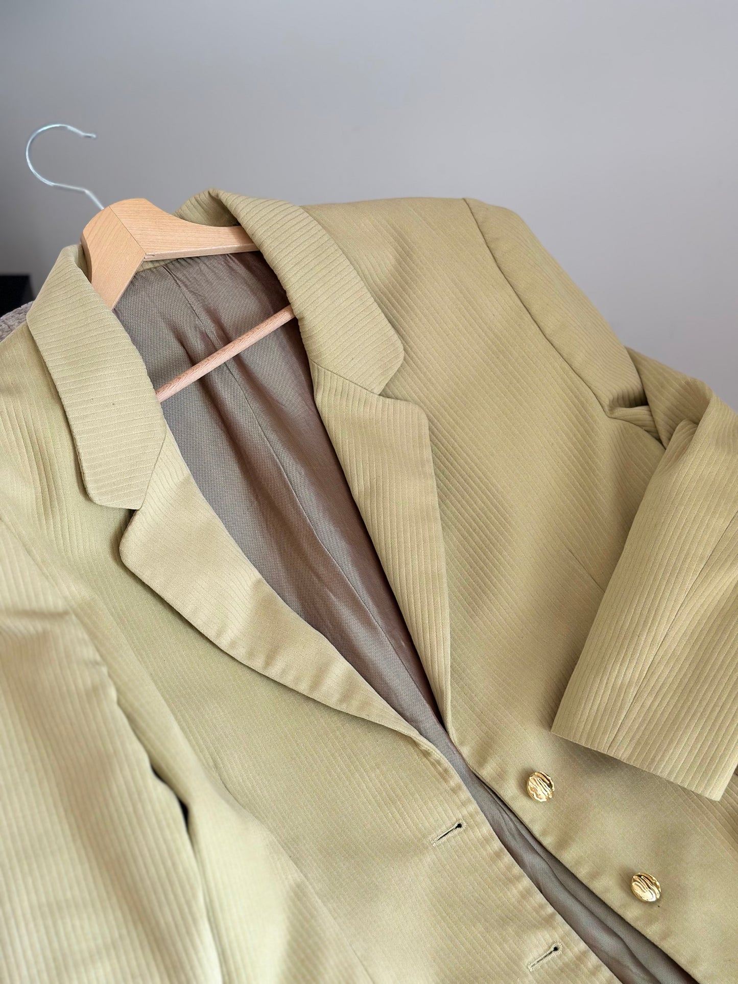 Vintage lime oversized blazer