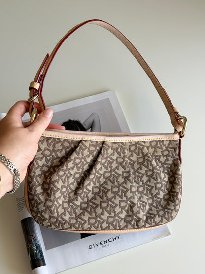 Stunning vintage DKNY beige monogram bag