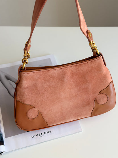Vintage suede caramel bag