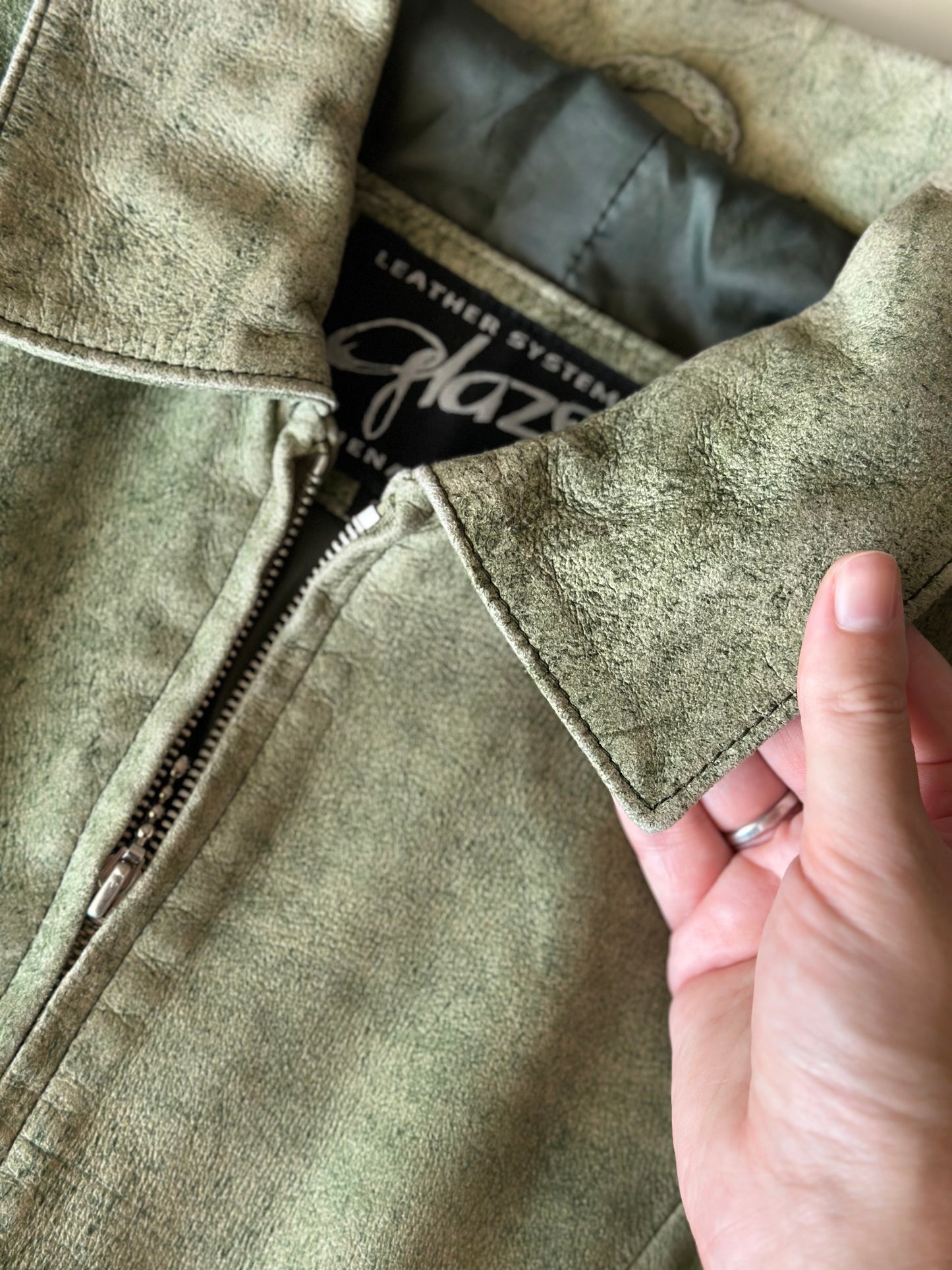 Amazing vintage distressed leather jacket
