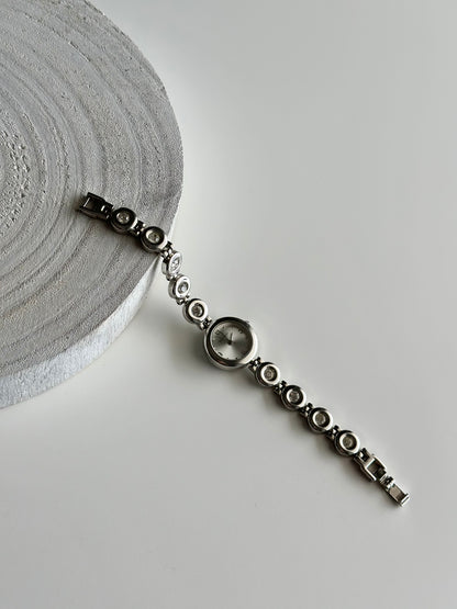 Vintage Philip Mercier silver quartz watch
