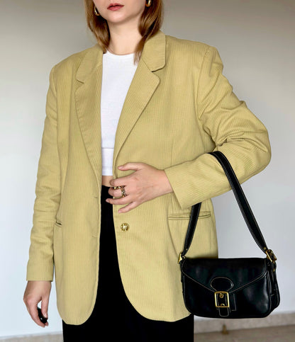 Vintage lime oversized blazer