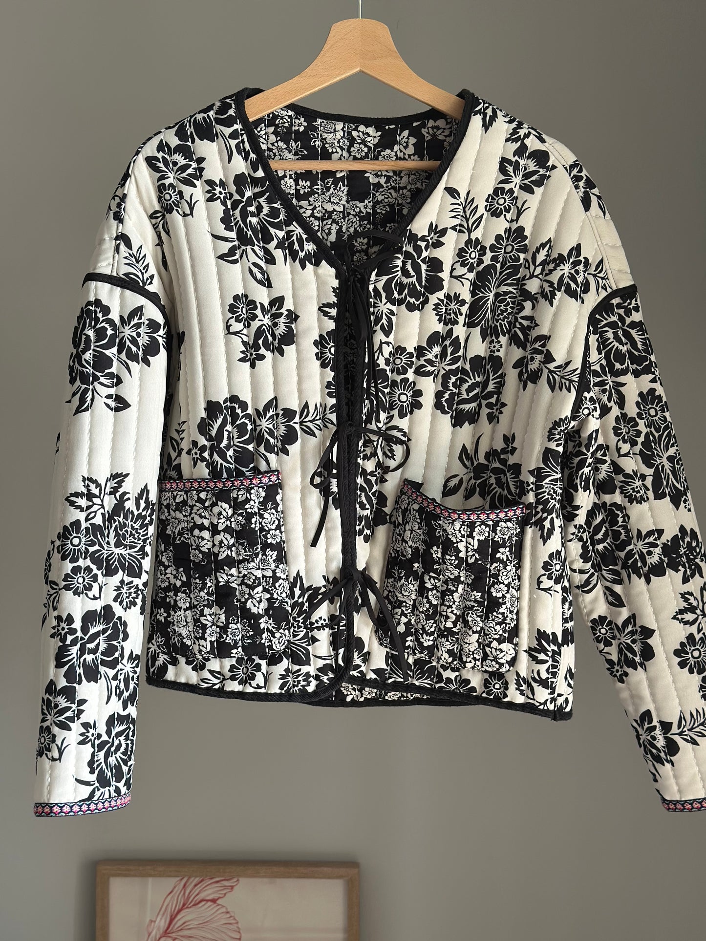 Standout quilted two-sided jacket