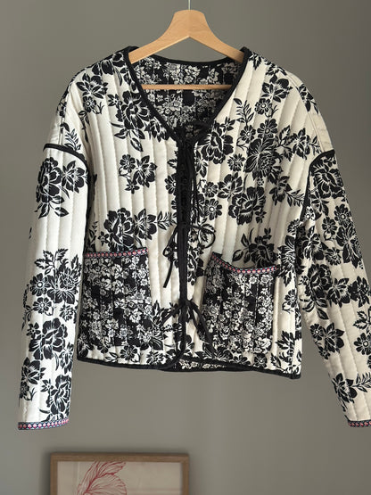 Standout quilted two-sided jacket
