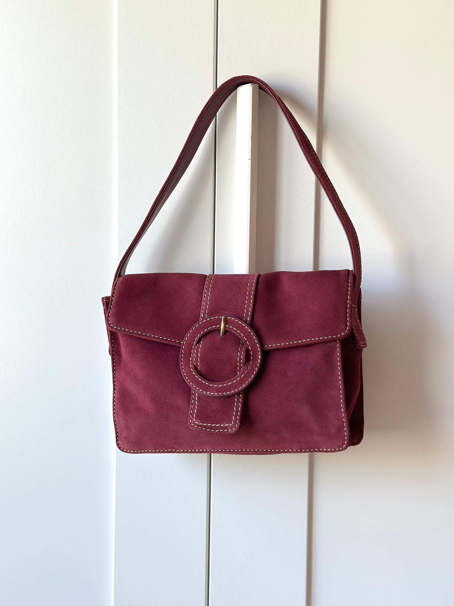 Vintage suede shoulder bag Monsoon