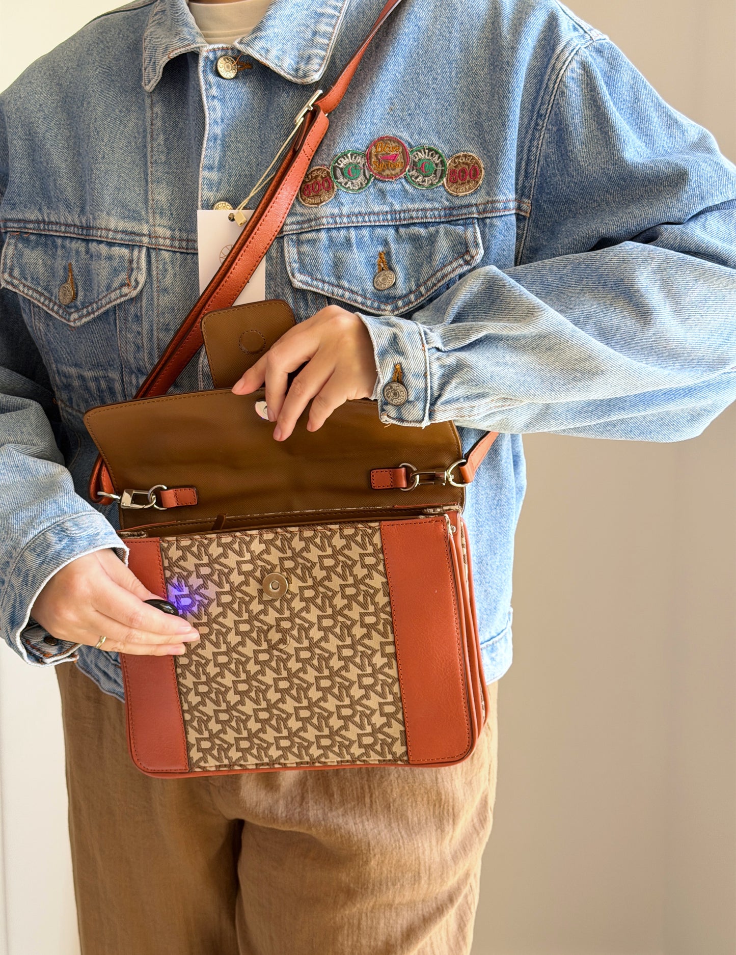 Vintage DKNY structured crossbody