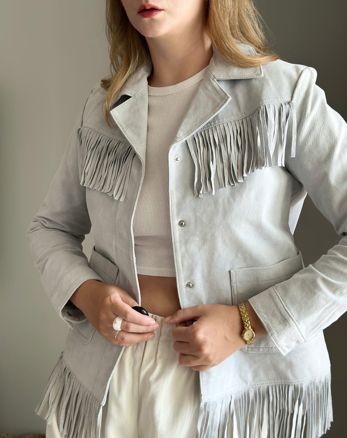 Limited Edition suede jacket with fringing by Reclaimed Vintage