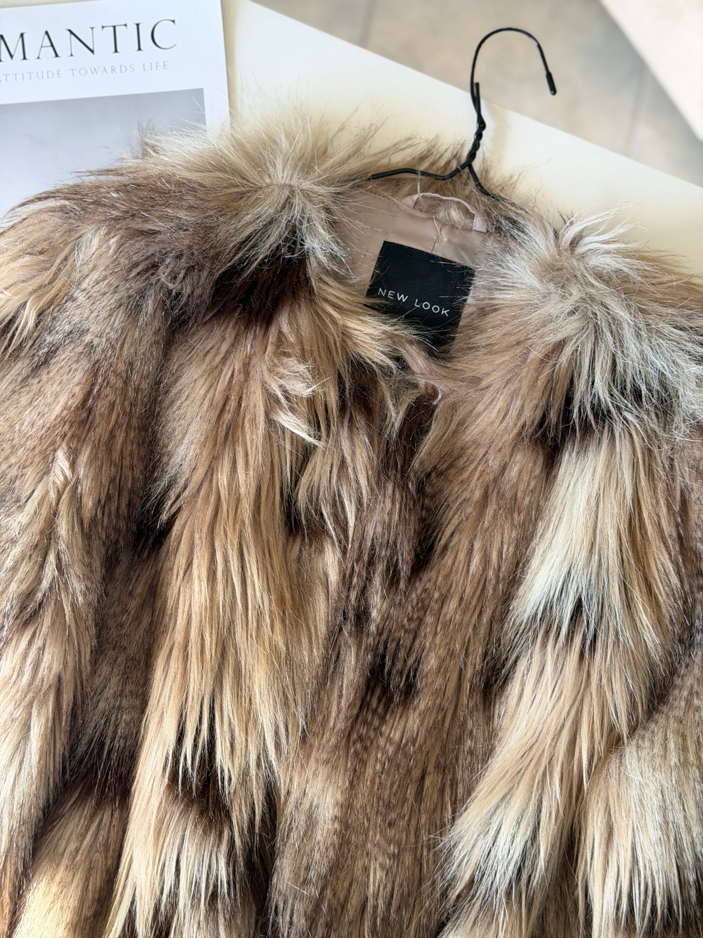 Stylish faux fur jacket
